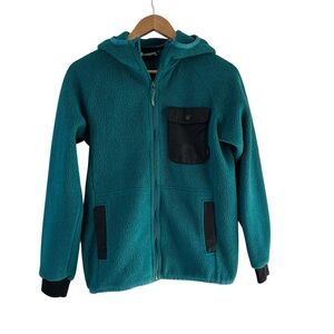 Cotopaxi Women’s Full Zip Fleece Hoodie Teal Size M Gear For Good